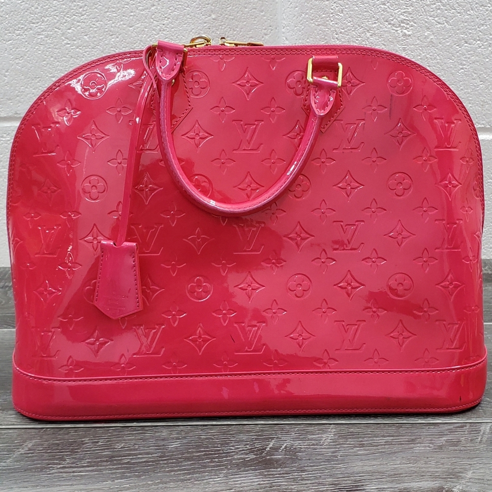 Louis Vuitton Alma GM Vernis Pink